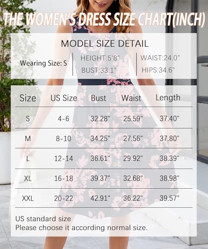 Image of KUOTAI Womens Summer Dresses Sleeveless Casual Loose Swing Button Down Midi Dress V-Neck Flowy A-Line Sundress