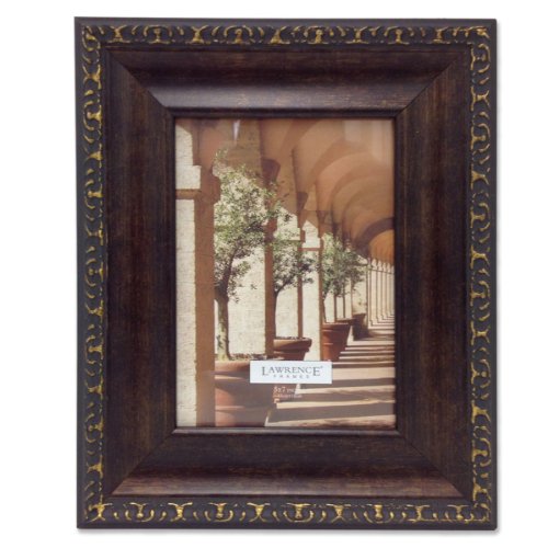 Lawrence Frames 183157 Venice Bronze Picture Frame, 5 by 7-Inch
