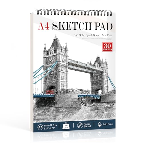 Halobios A4 Skizzenbuch Für Künstler - 200 GSM Dickes Papier Für Alkoholmarker