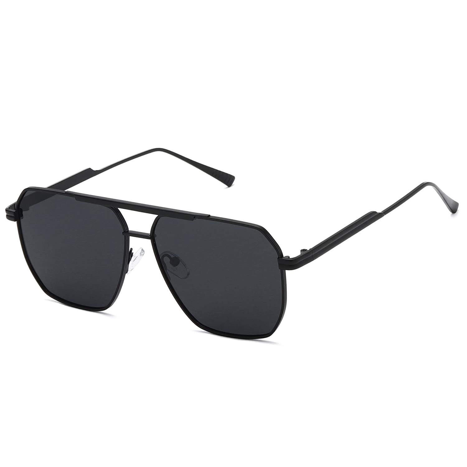 kimorn Polarized Sunglasses Womens Men Retro Oversized Square Vintage Shades Classic Large Metal Sun Glasses K1221