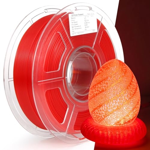 Image of 3D Printer Pla Filament HS Transparent Red for Bambu Lab AMS,AMS Lite