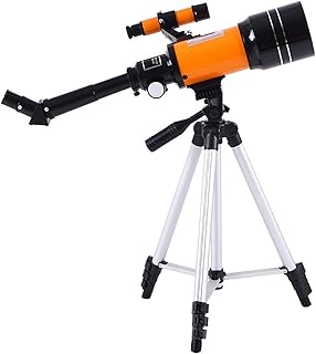 Refractor Telescope - Refractor Telescope for Beginners - Fully-Coated Glass Optics - Adjustable-Height Tripod 360° Adjustment