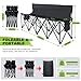 NAIZEA Foldable Sideline Bench,4 Seat Portable Soccer Bench, Folding Team Chair for Soccer, Baseball, Camping, Outdoor Events,2 Pack