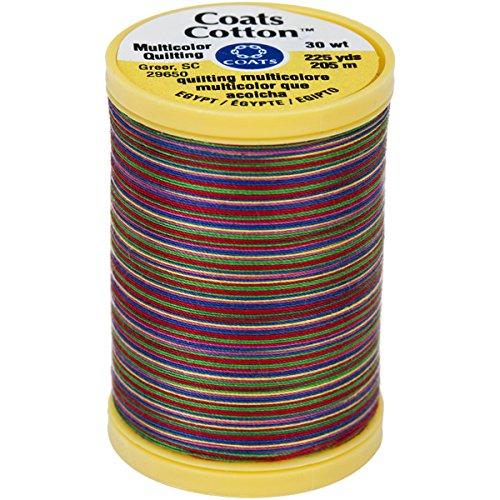 Coats Cotton Machine Over The Rainbow Quilting Thread, 225 yd, Multicolor