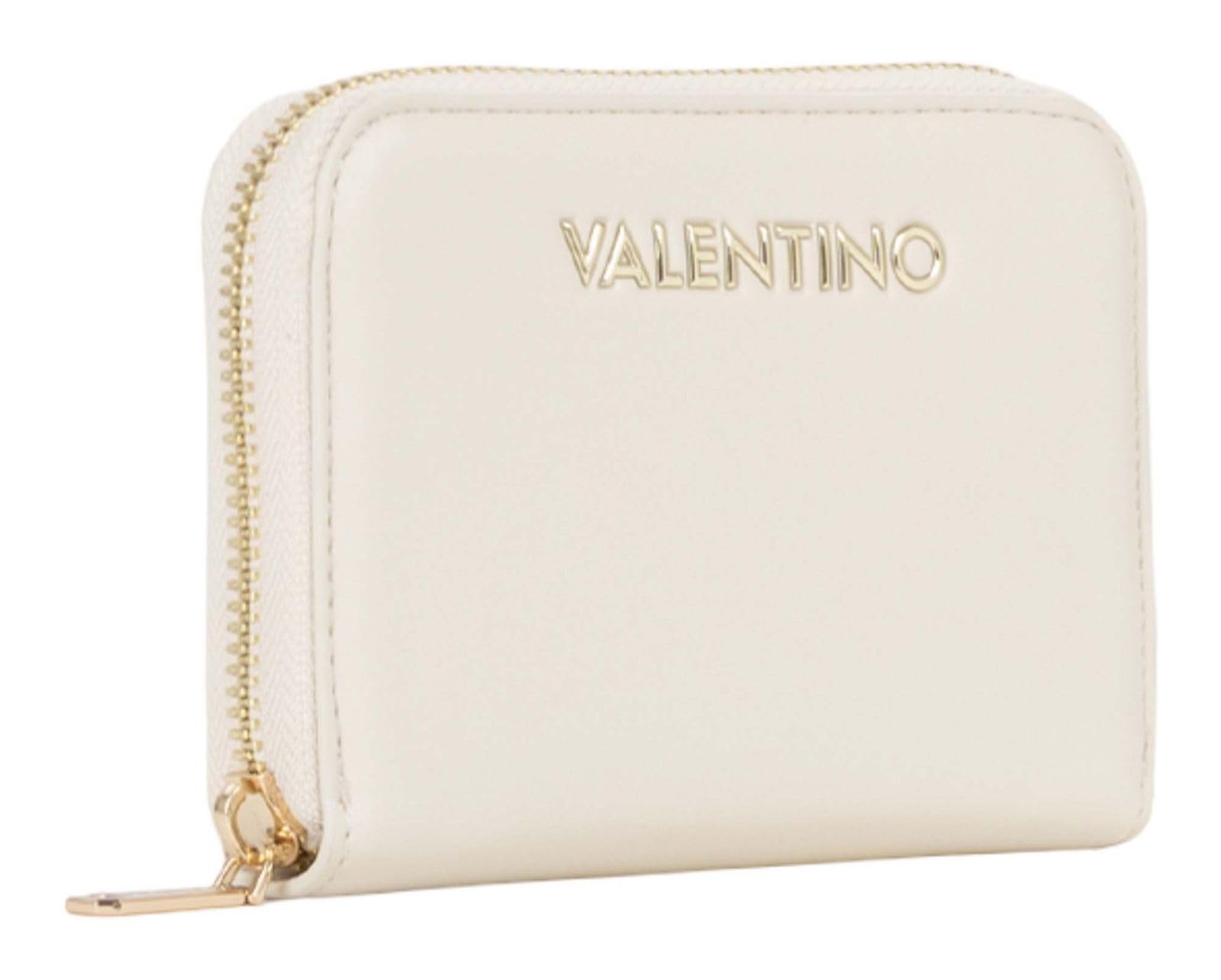 Valentino Monedero Clio Re Zip Around Wallet Ecru Crema