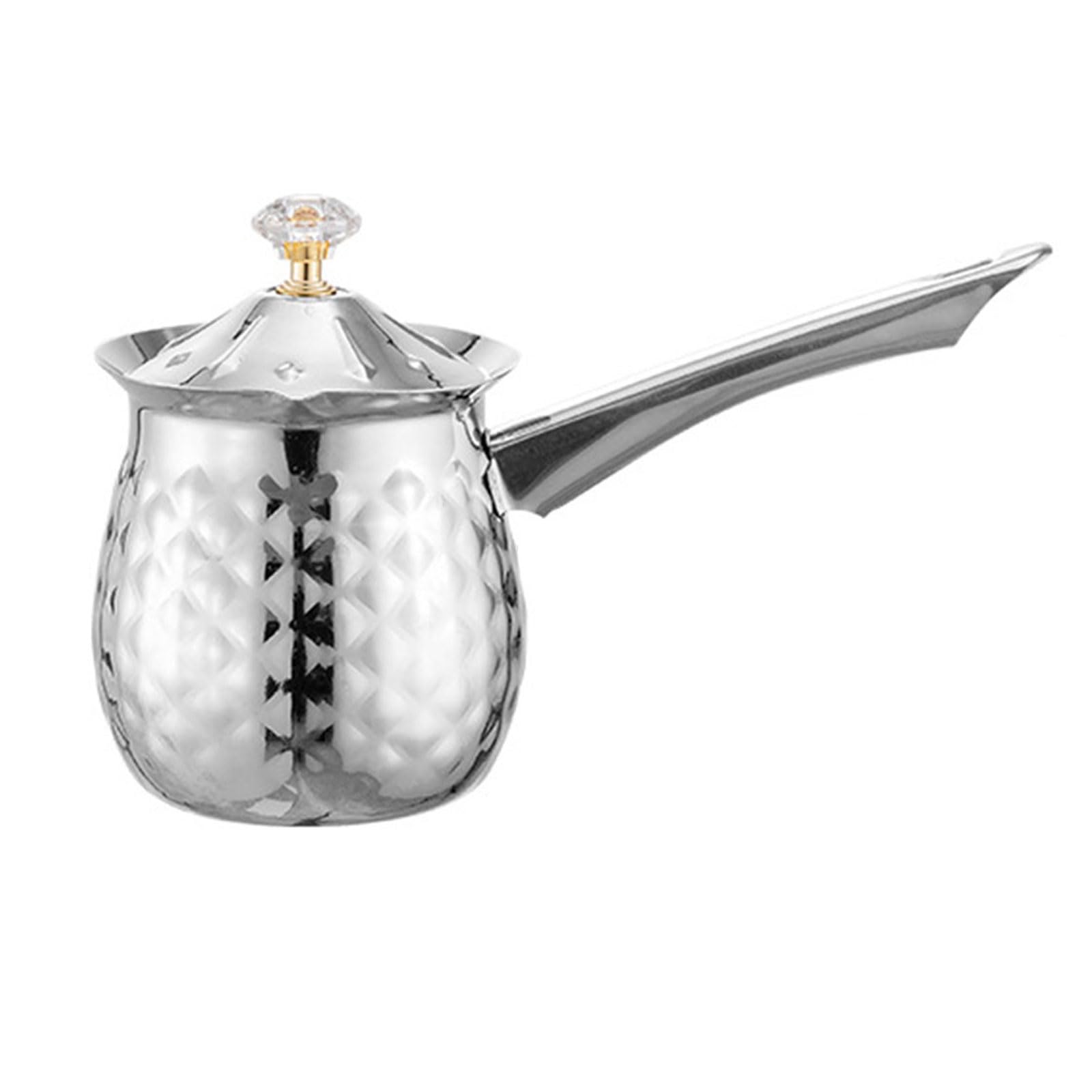 MALSSE Coffee Pots Milk Frothing Cup Stainless Steel Milk Frothing Pitcher Suitable for Everyday Use Stainless Steel Coffee Pots