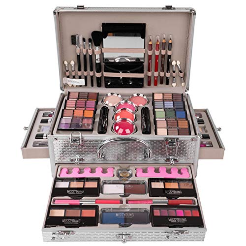 Set de Maquillage Cadeau Coffret Complète Ensemble de Beauté Cosmétique Kit Boite Compris fard à Paupières Palette, Fard à joues et Brillant à lèvres pour Yeuxe, Lèvres Sourcil e Visage #1