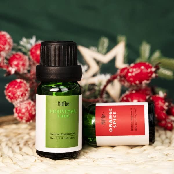 Miniatura 9 de Aceites aromáticos MitFlor Christmas - Juego de 6 aceites perfumados de alta calidad, aceites esenciales navideños para difusores para el hogar,