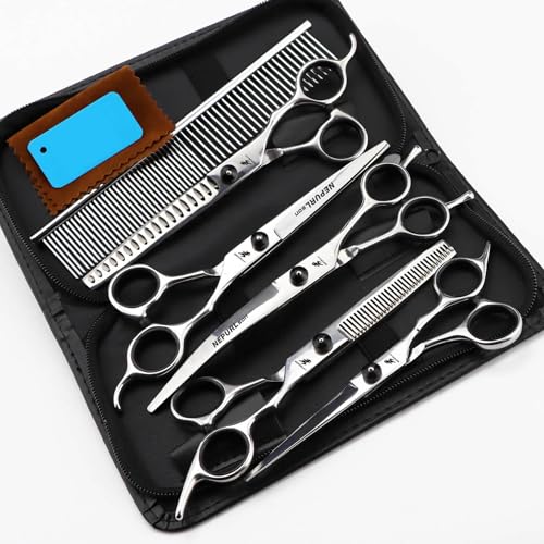 Kit professionnel ciseaux toilettage chiens chats peigne 7 pouces - 2