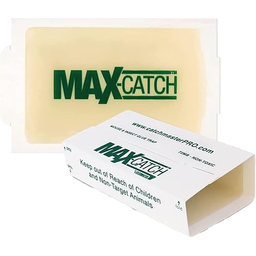 Catchmaster Max-Catch Mouse & Insect Glue Trap 36PK, Mouse Traps Indoor for Home, Sticky Pest Control Adhesive Tray for Catching Bugs, Rats & Rodents, Non Toxic Bulk Unscented Glue Boards