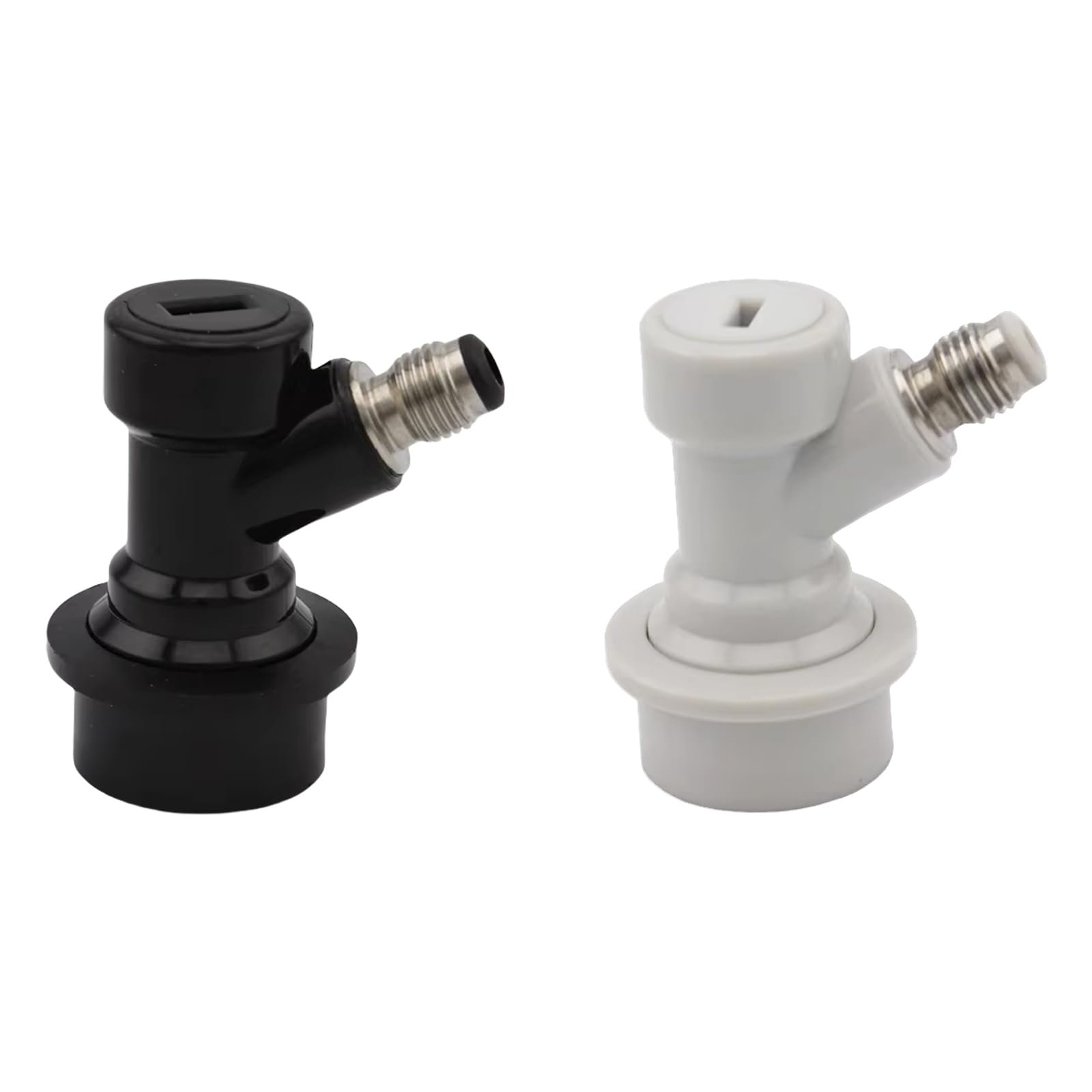 MICFENY 1 Pair Corny Kegs Ball Quick Disconnect Set for Brewing Enthusiasts Stainless Steel and ABS Component Kegs Fittings