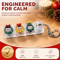 3 Stück Tastatur Fidget Schlüsselanhänger Set, Mini Tastatur klick Fidget – Ansicht 2