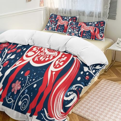 Parure de lit de qualité supérieure en microfibre douce 155 x 220 cm - 3