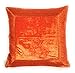 Housse de coussin indien 40 x 40 cm Taie d'oreiller orientale Inde, Orange, 40x40_kissenbezüge