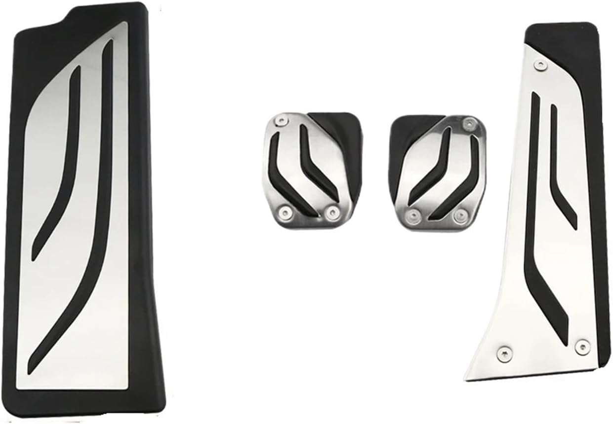 Car Brake Foot Pedals Pad for BMW 3 Series G20 G21 330i 330e 430i 440i 2019 2020 2021 2022 2023 Car Pedals LHD Gas Brake Pedal Cover Clutch Foot Rest Pad Kit(3Pcs MT)