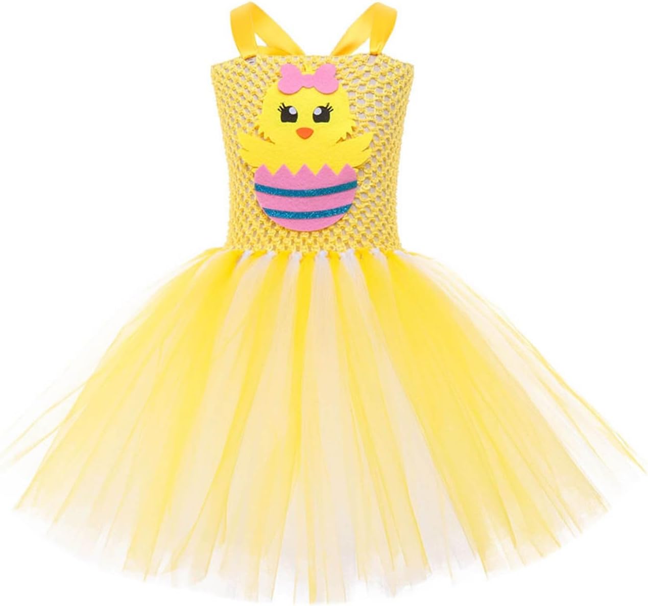 Girls Tutu Dress Kids Easter Bunny Costume Sleeveless Fancy Tutu Tulle Princess Dress Easter Party Dress Up Outfit