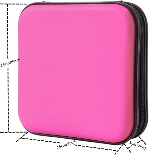 Miniatura 23 de Billetera para CD y DVD, capacidad de 32 unidades, soporte para funda de DVD y CD para automóvil, disco de almacenamiento portátil de DVD/VCD, funda