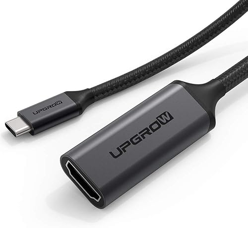 Upgrow Adaptador USB C a HDMI 4K a 60Hz Cable tipo C a HDMI [compatible con Thunderbolt 3], para MacBook Pro, Air, iPad Pro, Pixelbook, XPS, Galaxy