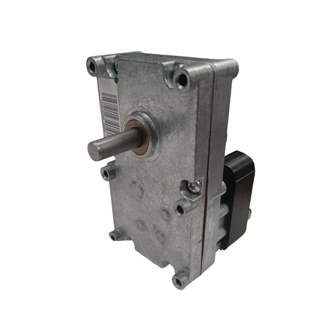 MOTORIDUTTORE MERKLE PER STUFA A PELLET S11008, MK GF6422, ALBERO 9,5 mm, 1,1 RPM, SENSO ORARIO