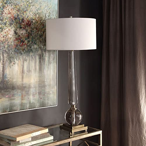 Uttermost Crista lámpara de mesa 1 luz miniatura 4