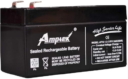 INVENTO 12V 1.3Ah 1300mah Rechargeable sealed lead acid battery for UPS Toys Solar Panel DIY