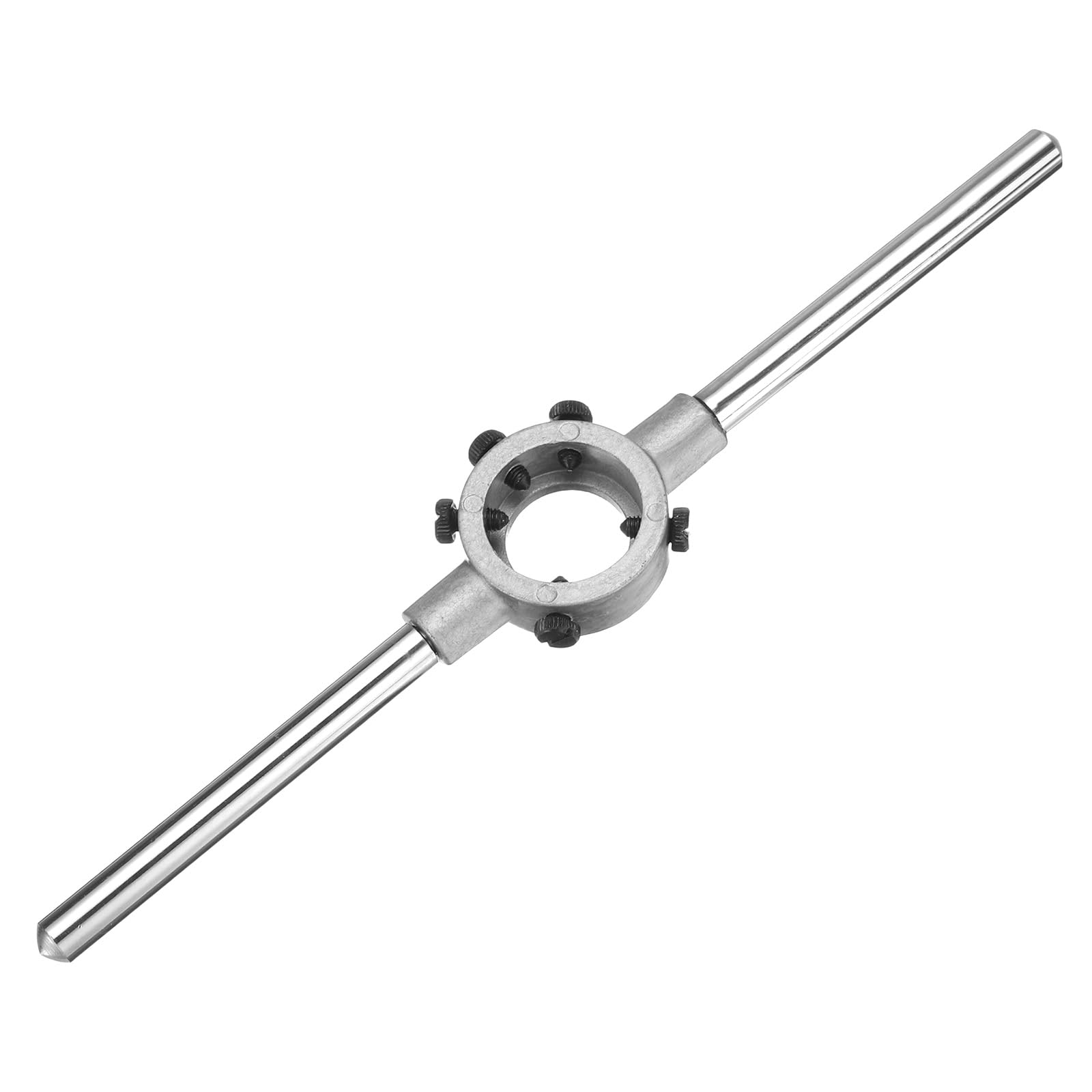QUARKZMAN Porte-Filière 30mm x 11mm Pour Filières Métriques M10-M11 / Filières Rondes De 30mm De Diamètre Extérieur, Porte-Filière Réglable Pour Réparation De Filetage Outil Manuel