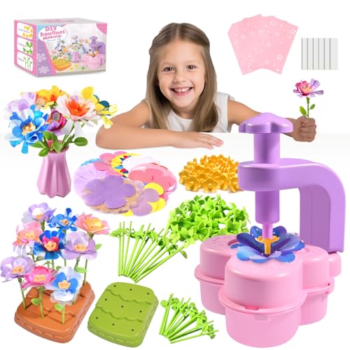 GPPNKC Flower Bouquet Craft Kit DIY Arts and Crafts Toddler Toys ...