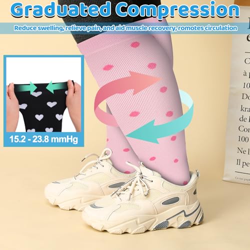 Chaussettes de compression Utensilsto anti jambes lourdes pour vol et course