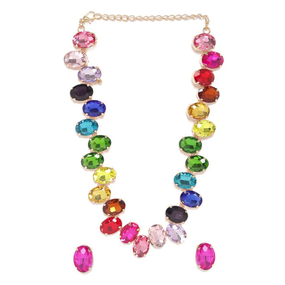 See full amazon price history chart for Rubans Rustic Radiance Gold-Plated Stone-Studded Jewellery Set For Women Rubans Rustic Radiance Gold-Plated Stone-Studded Jewellery Set For Women (B0D6G6HW35) Amazon Price History, Amazon Price Tracker