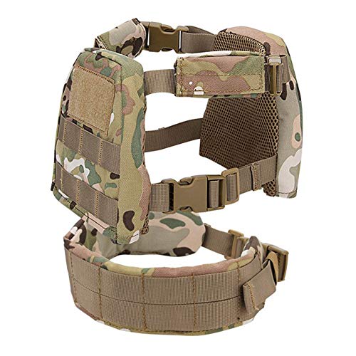 Chalecos de caza con sistema Molle chaleco táctico ajustable XS/S infantil para misiones de juego 5