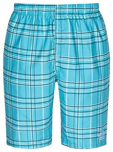 mareno® - Herren Badeshort, karo türkis in Größe XXXL