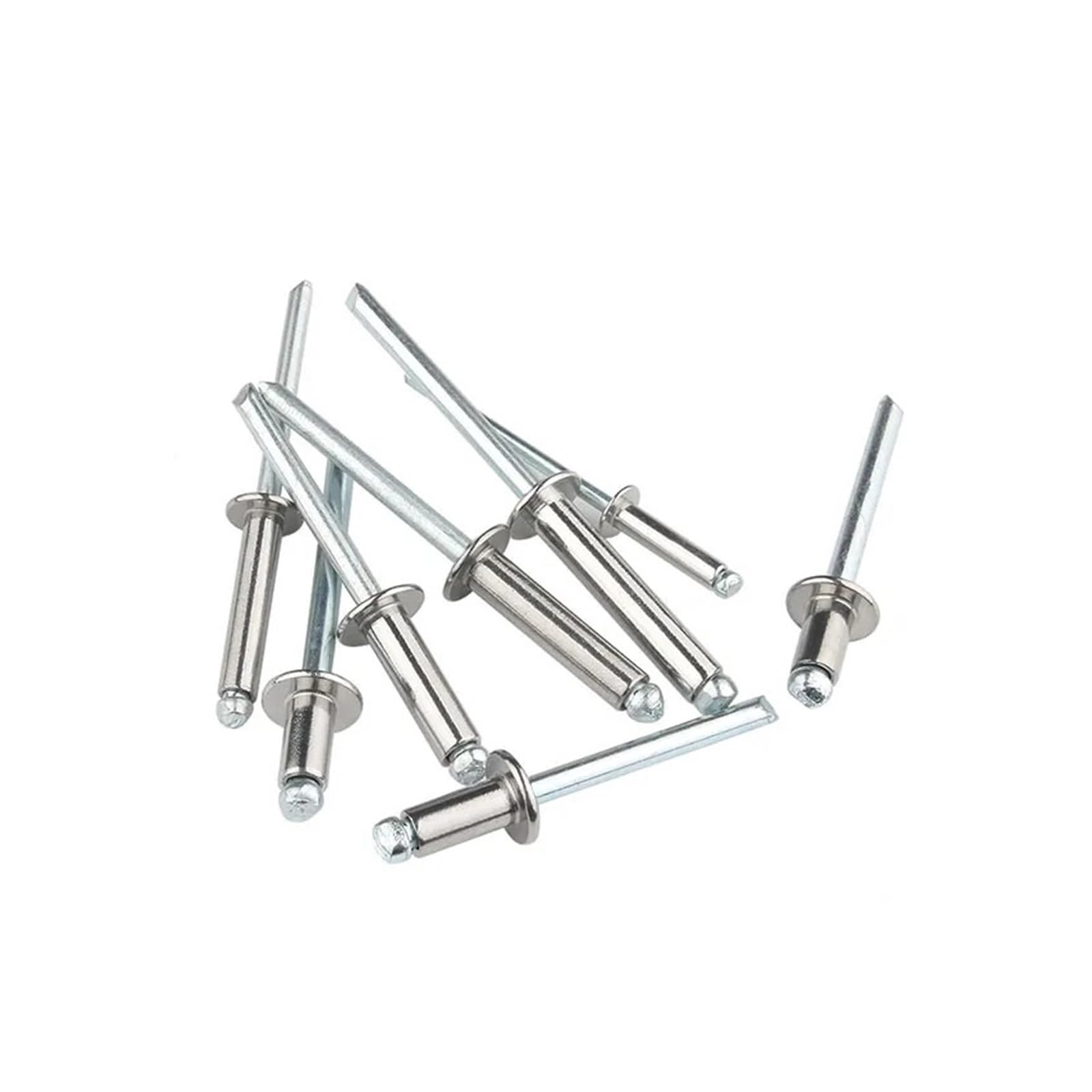 Tnplkiuyt 14Mm Blind Rivets Dome Head Pop Rivet Nail M2.4-M6.4 304Ss/Halfsteel 10/20/30/50 Pcs(,M6.4(10Pcs) Halfsteel)