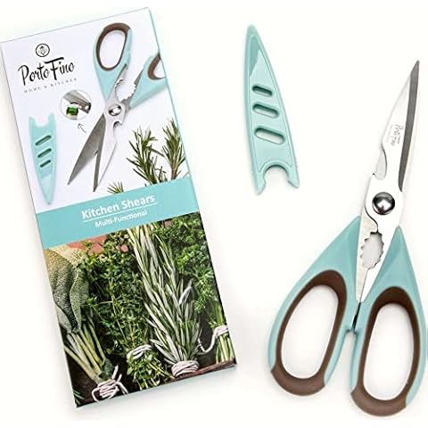 Kitchen Scissors - Kitchen Shears Heavy Duty - Poultry Shears - Food Scissors - Kitchen Scissors Heavy Duty - Herb Scissors - Cooking Scissors - Meat Scissors - Meat Shears - RV Kitchen Accessories Cover