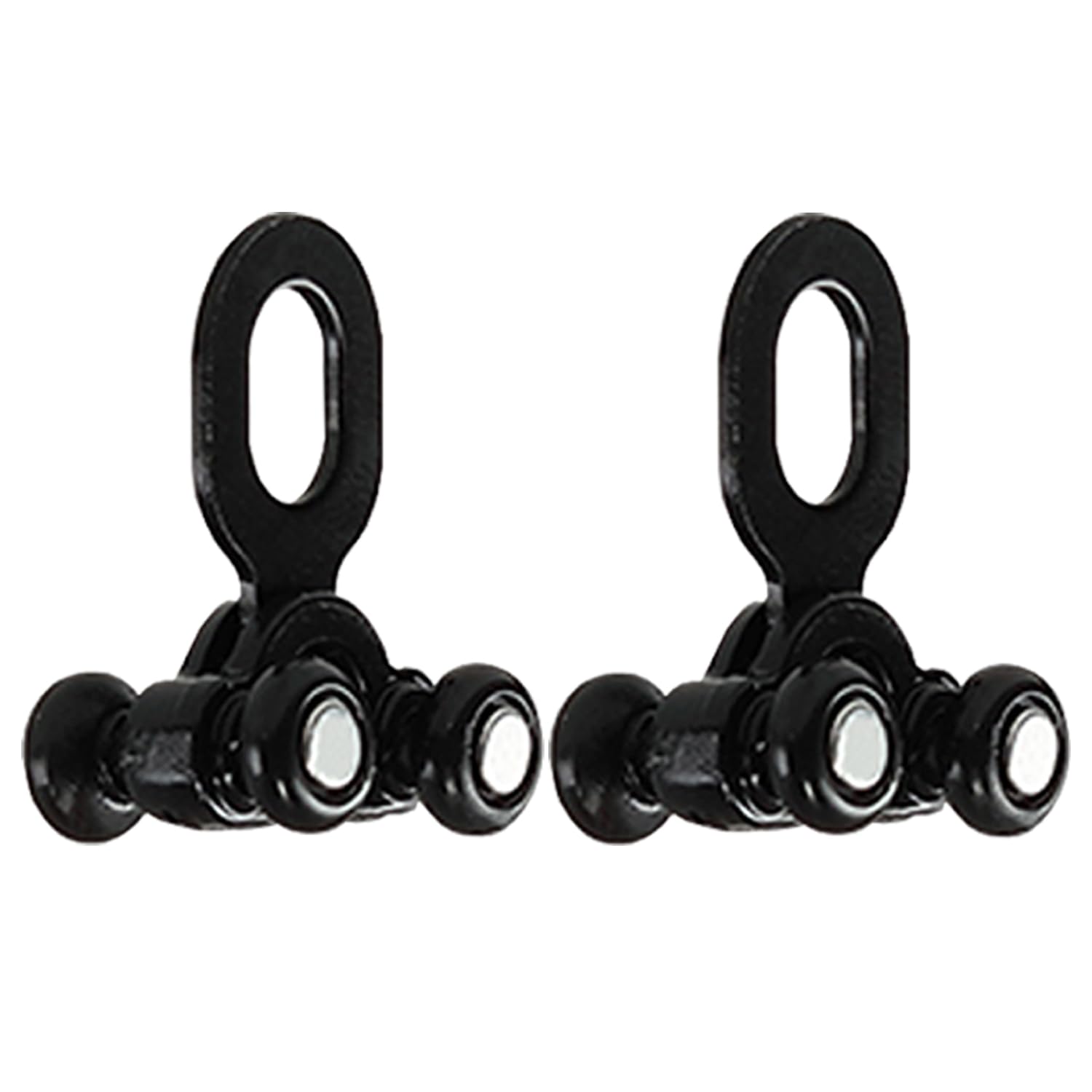 100 Stück Gardinenschiene Rollen, Silent Slide Rail, Lagerrad mit Vier Rädern, Gardinengleiter Wheel Vorhangschiene, Richtungsrolle, für Vorhangschienen, Schwarz