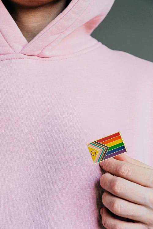 Image of Pack 3PCS /5PCS /10PCS Progress Pride Lapel Pins Brooches Badges