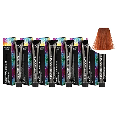 PostQuam - Pack de 6 Tintes de Peluqueria Profesional de Elevado Poder Cubriente | Tinte Permanente 100% Cobertura de Canas Garantiza Color Natural Uniforme y Duradero - Más de 90 Colores Disponibles