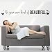 Quotes Wall Decal Inspirational Wall Stickers Motivational Family Saying Decorative Nursery Art Kids Baby Modern Home Letters Vinyl Peel & Stick Mural Art Be Your Own Kind Of Beautiful Dr. Suess