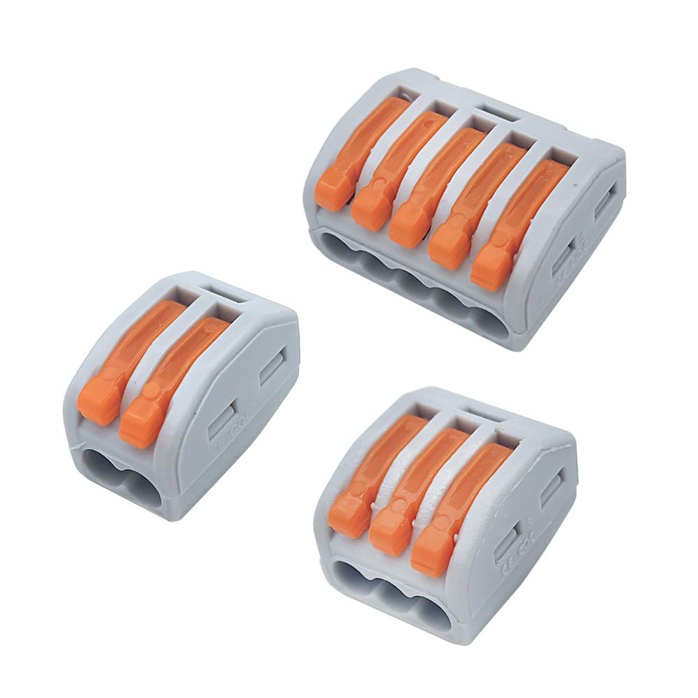 Buy 90 Pack Lever Nut Wire Connectors, Compact Splicing Connectors for