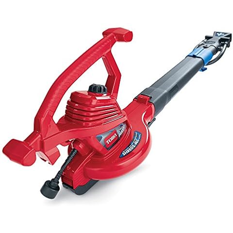 Toro 51621 UltraPlus Leaf Blower Vacuum, Variable-Speed (up to 250 mph) with Metal Impeller, 12 amp,Red Cover