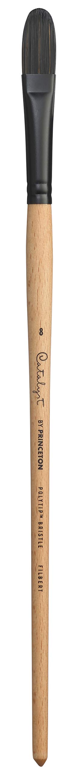 Pab Catalyst Polytip Filbert 8, Black, Beige