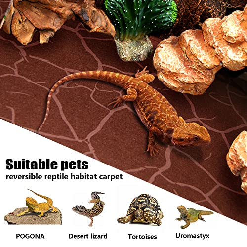 Rep Buddy 2 Pack Reptile Carpet Desert Reptile Mat & Reversible Substrate thumb #4