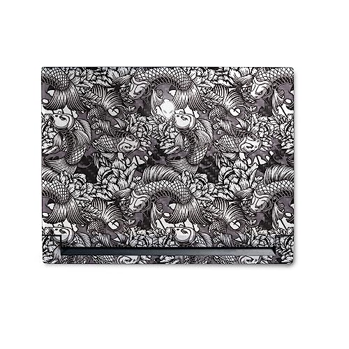 Image of MightySkins Carbon Fiber Skin Compatible with Alienware M18 R1 (2023) Full Wrap Kit - Angry Koi | Protective, Durable Textured Carbon Fiber Finish | Easy to Apply & Change Styles | Made in The USA