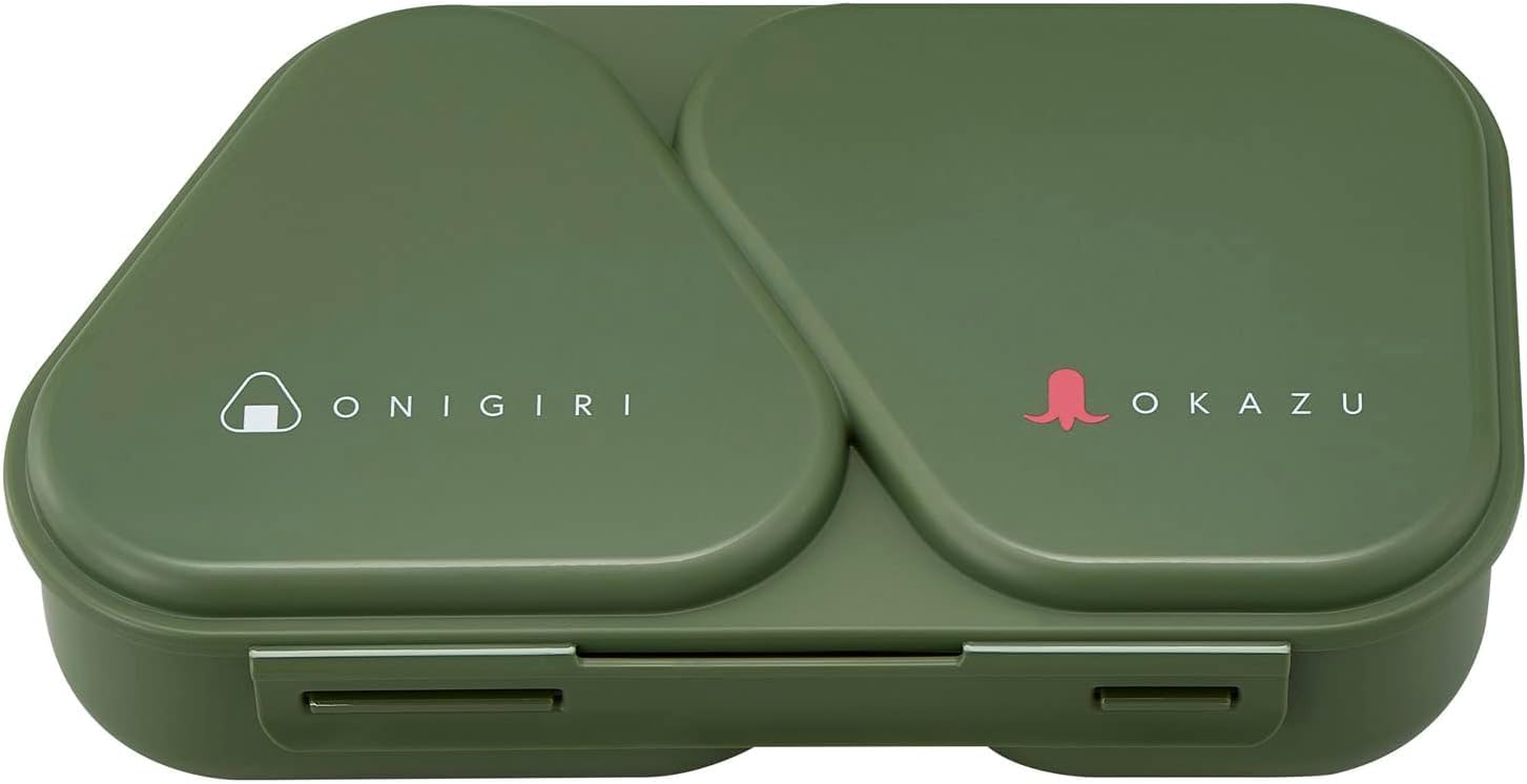 Amazon｜OSK(オーエスケー) おにぎりランチケース 弁当箱 カーキ 465ml