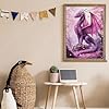Purple Cherry Dragon in Cherry Valley Diamond Art Kits for Adults, Animal DIY 5d Diamond Painting Kits for Beginners,Can Be Used As A Gift for Home and Wall Decoration 12 * 16Inch #2