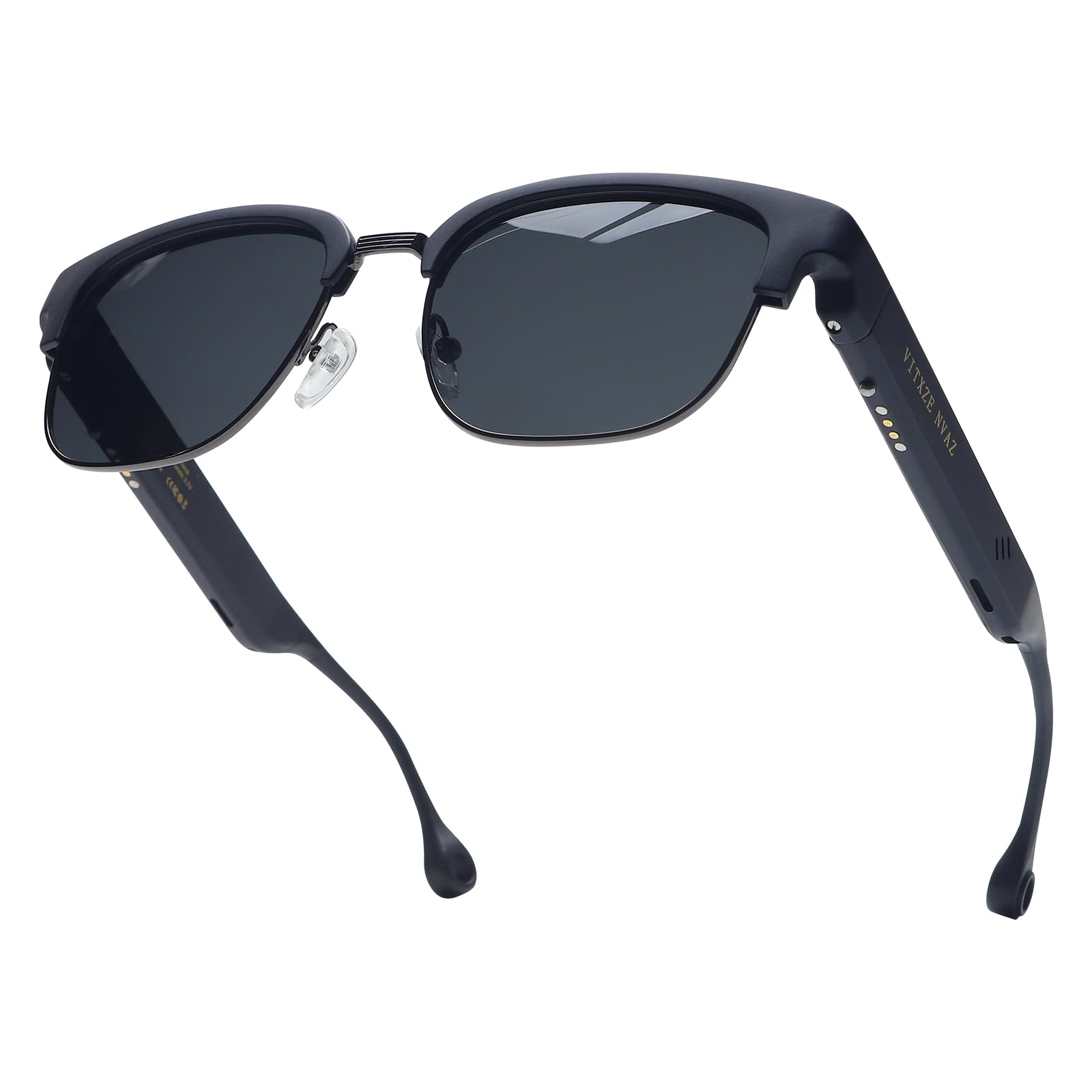 Smart Glasses for Women Men Sunglasses with Bluetooth Speaker UV400 Protection Wireless Music Calls Lightweight Frame Touch Control