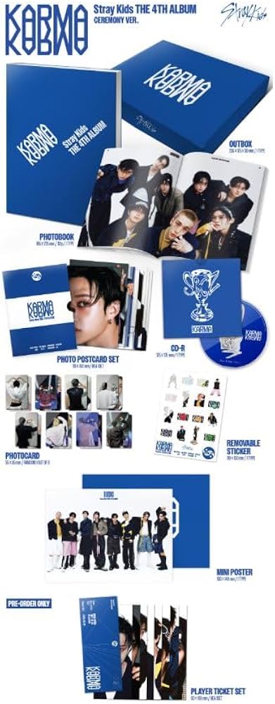 Amazon.com: (SKZ) Stray Kids KARMA Album 3p Set (1Limited+
