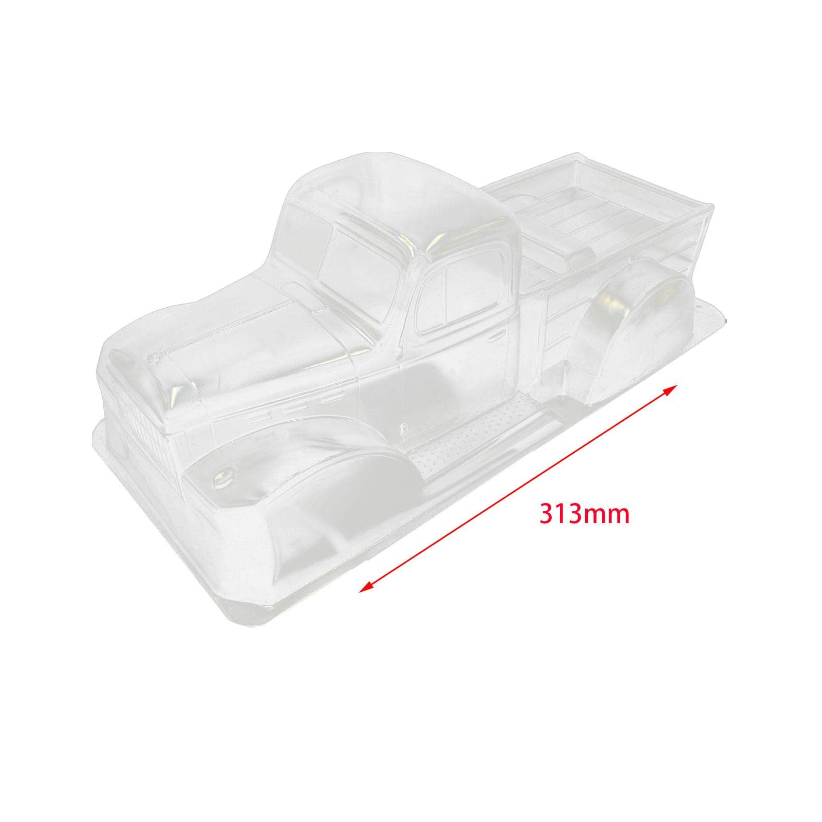 Gralara Carrocería con Distancia Entre Ejes de 313 Mm, Sin Pintar, Transparente, para Coches RC.