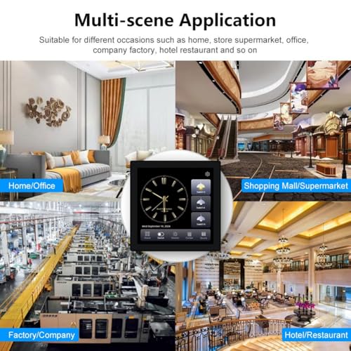 Panneau de configuration smart premium à écran tactile encastrable