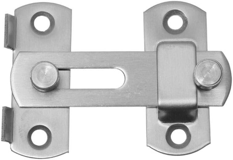 Guard Latch Bolt with Screws Sliding Window Door Lock Handle Stainless Steel Door Latch Home Safety Chain Door Home Hardware(D)