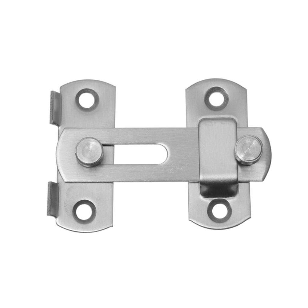 NVSFZGIYG Slide Latch,Gate Bolt Lock, Sliding Door, with Screws Window Handle Stainless Steel Home Safety Chain(B)